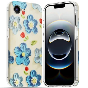 For iPhone 16e Phone Case Shockproof Bumper Floral Pattern Slim Protective Cover - Picture 1 of 27