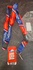 NBA Washington Wizard Lanyard Necklace Keychain NWT Detachable Breakaway - Picture 1 of 5