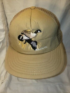 Gorra de camionero bordada Asgrow Duck EE. UU. malla de algodón espalda a presión - Imagen 1 de 6