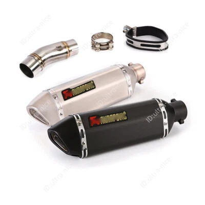 For Kawasaki Z400 Ninja 400 2017-2025 Mid Exhaust Link Pipe 51mm Muffler Tips - image 1 of 4