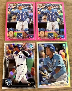 4X SALVADOR PEREZ REFRACTOR LOT: 2016 BOWMAN CHROME /499 2014 TOPPS 2023 PINK X2 - Picture 1 of 2