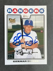 2008 Topps (Traded) SIGNED: German Duran, RANGERS #UH213