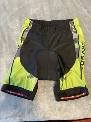 Wosawe Cycling Shorts Women’s Sz M Black/Green Nylon Spandex Blend Padded - Image 1 of 4