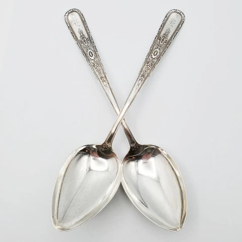 2 Weidlich Lady Sterling 8 ¼” Serving Spoons Cover