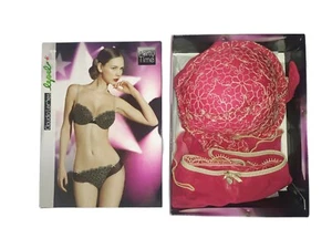  LEPEL Unterwäsche BH Balconette halbgepolstert + Höschen rot Gr. 4a - Bild 1 von 7