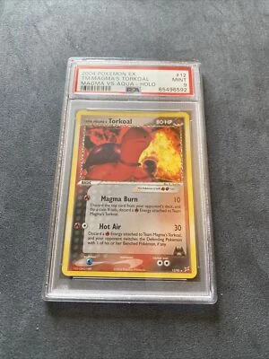 Pokemon - PSA 9 - Tm Magma's Torkoal - HOLO - 12/95 - EX Team Magma vs Team Aqua - Image 1 of 3