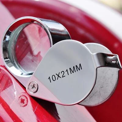 Триплет ювелир карман глаз лупа лупа 10 x 21 мм лупа и чехол - Изображение 1 из 4