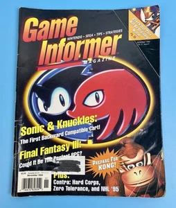 Game Informer Magazine Nov  1994 Sonic Donkey Kong Final Fantasy Earthworm Jim - Bild 1 von 22