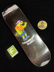SUPER RARE Hans Moleman Bart Simpson Oil Holo Swirl Skateboard Deck The Simpsons - Picture 1 of 12