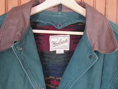 VTG WOOLRICH CHORE JACKET WOOL SOUTHWEST AZTEC BLANKET LINED COAT Women's XL - Image 1 of 4