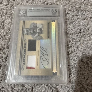 Beckett Graded 2006 National Treasure Auto Swatch Bruce Gradkowski 8.5 - Picture 1 of 5