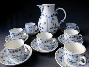 Residenz Kaffeeservice 7 Tassen Kaffeekanne Porzellan Heinrich Hochst Germany - Bild 1 von 5