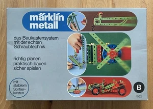 Märklin Metallbaukasten Grundkasten B 1052 mit Stabilem Sortierkasten Basteln - Bild 1 von 19