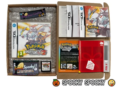 Pokemon White Version 2 Nintendo DS - UK PAL  VGC CIB with Club Nintendo Card - Image 1 of 4