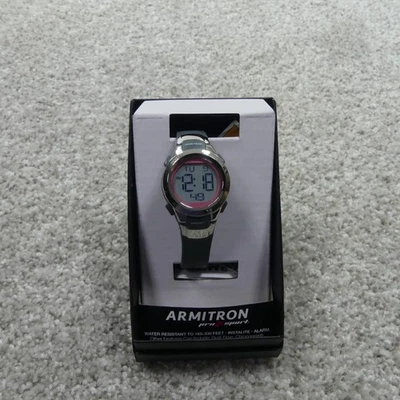 Armitron Watch Womens Gray Pink Digital Alarm Instalite Pro Sport 45/7012PGY - Image 1 of 4