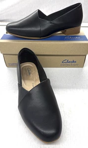 Mujeres Nuevos Zapatos Planos Clarks Cuero Negro Julieta Palma Cómodos Talla 8.5 W - Imagen 1 de 6