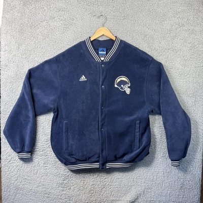 Chaqueta de Colección Adidas San Diego Chargers Fútbol Botón a Presión Talla Grande NFL Foto 1 de 4