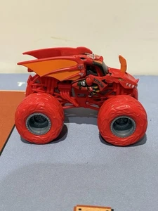 Monster Jam Bakugan Dragonoid Truck Full Red  1:64 Rare Colour - Picture 1 of 6