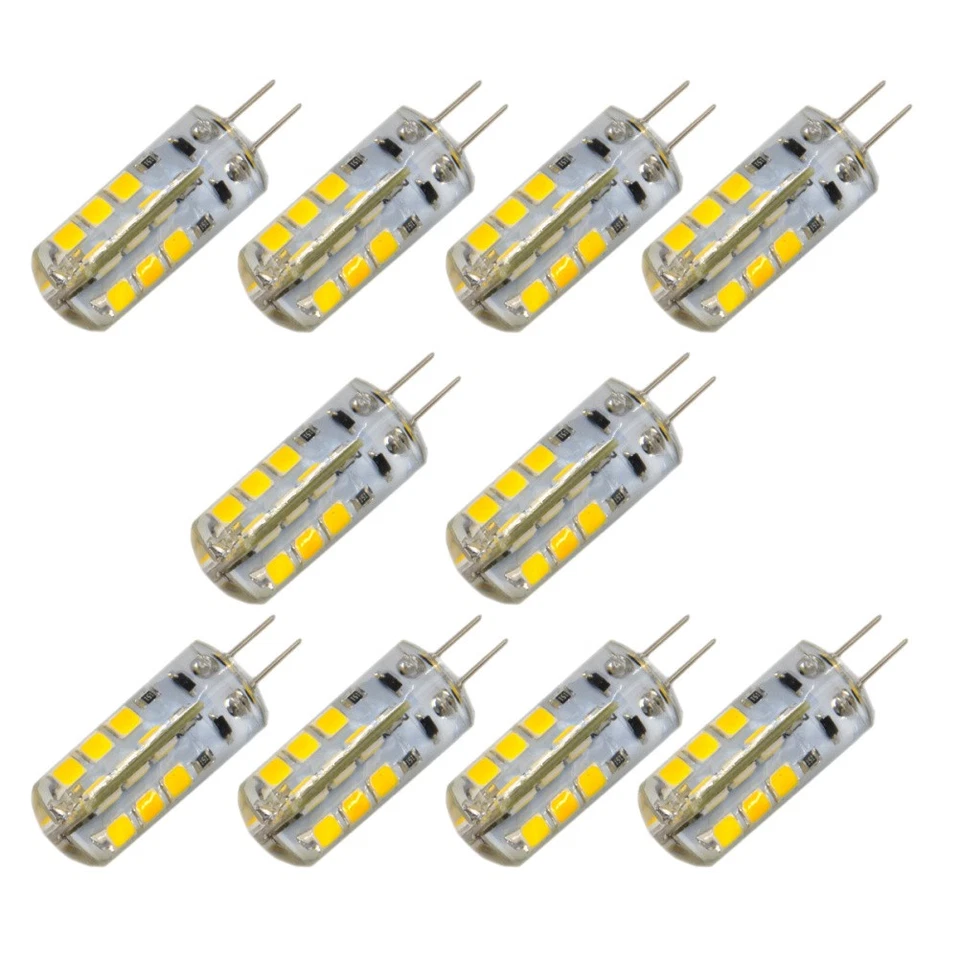  10pcs G4 DC 12V 2.5W 180LM 3000-3500K SMD 2835 -LED Bulbs Lamps Lights (Warm - Image 1 of 1