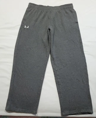 Under Armour Men's Gray Sweatpants Loose Fit Size L Drawstring Elastic Waistband - Image 1 of 4