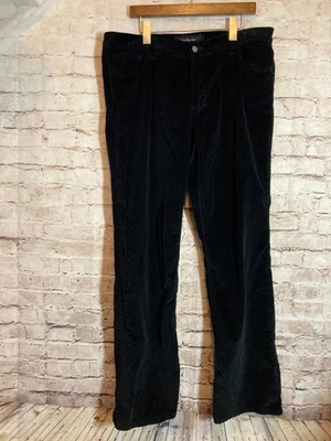 Calvin Klein Corduroy Pants Womens 14 Black Bootcut Capsule Minimalist Cotton - Image 1 of 4