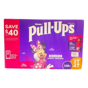 Huggies Pull-Ups Potty Pantaloni da Allenamento per Ragazze 3T-4T 32-40 libbre (116 pezzi) - Foto 1 di 2