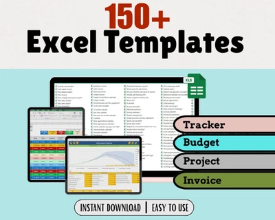 150+ Modelli Excel | Business, Personale, Budget, Progetto, Fattura, Tracker - Immagine 1 di 4