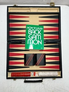 Vintage Backgammon Spiel Set Gucci Color Stripes - Bild 1 von 14