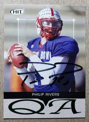 Philip Rivers Signed 2004 Sage Autograph Rookie Card JSA Certified Auto RC - Image 1 of 2