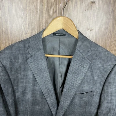 Abrigo Deportivo Joseph and Feiss Hombre 46R Gris Multicolor Lana Poliéster Dos Botones Foto 1 de 4