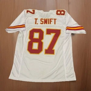 NEU Taylor Swift individuell genähtes Fußballtrikot Kansas City Chiefs #87 XL weiß - Bild 1 von 4