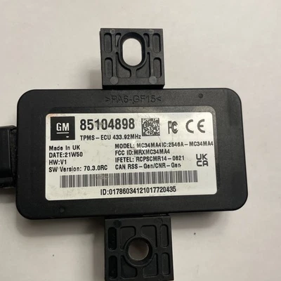 For Chevy Silverado 2500 HD 20-23 ACDelco 85104898 Trailer TPMS Control Module - Image 1 of 3