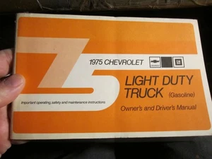 1975 CHEVROLET LIGHT DUTY TRUCK OWNER'S MANUAL BOOKLET -BOX E - Picture 1 of 8