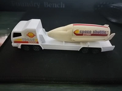 Majorette 1:100 #329 White Space 3000 Shuttle Transporter - Loose & Nice - Image 1 of 4