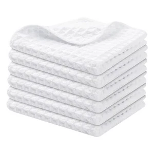 Premium Microfiber Waffle Weave Kitchen Dish Cloths, 12 x 12 Inch Ultra - Picture 1 of 7