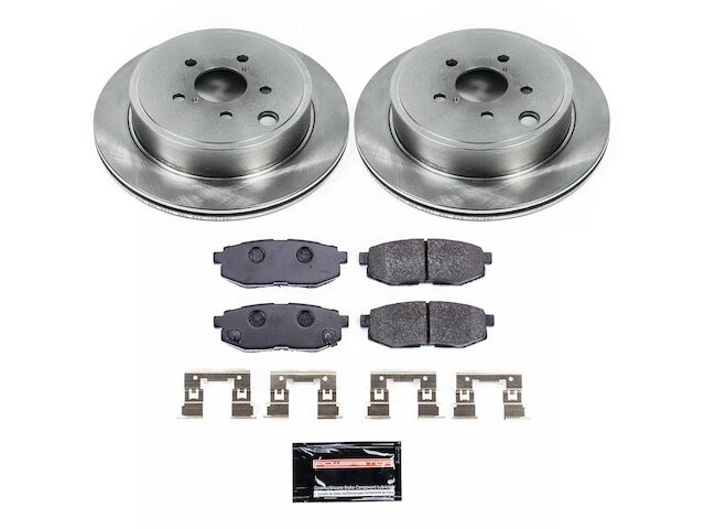 Rear Brake Pad and Rotor Kit For 2010-2014 Subaru Legacy 2011 2012 2013 QY989NB Foto 1 de 1