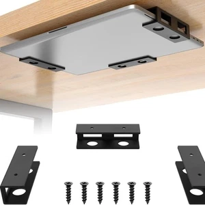 with Screw Metal Under Table Notebook Organizer Laptop Support Laptop - Zdjęcie 1 z 14