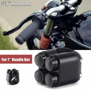 Motorcycle 4 Button 1'' 25mm Handlebar Control Momentary Switch For Harley Honda - Picture 1 of 12