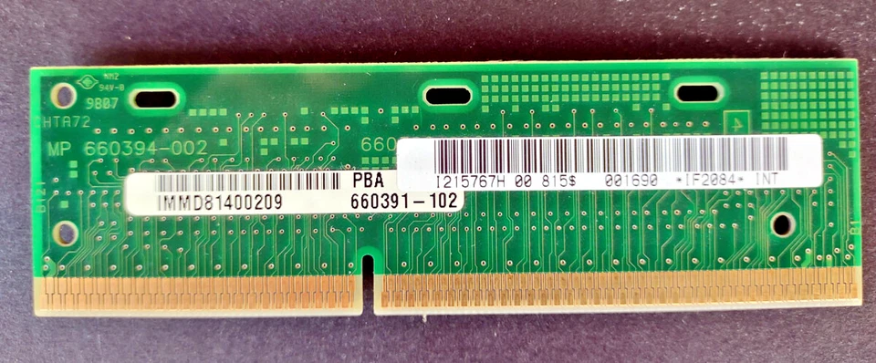 Intel PBA 660391-102 slot1 pII TERMINATOR CARD IMMD81400209 - Immagine 1 di 2