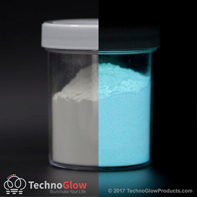 Glow In The Dark Powder, WHITE - UV Reactive Glow Pigment • 275.47€