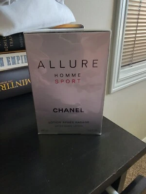 Loción deportiva para después del afeitado Chanel Allure Homme 3,4 OZ-nueva con etiquetas Foto 1 de 4