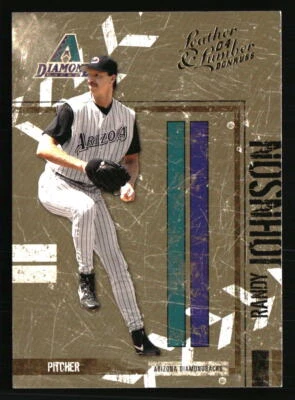 2004 Donruss Leather & Lumber #8 Randy Johnson BASEBALL Card - Image 1 of 2