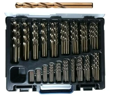 Profi Bohrer HSS E Co5% 1-13mm Edelstahlbohrer Metallbohrer Cobaldbohrer Spiral