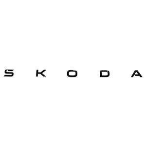 Inscripción original de Skoda negro portón trasero emblema letras logotipo Blackline - Imagen 1 de 2