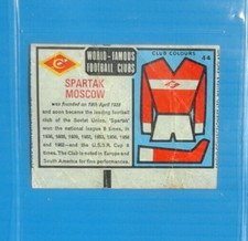 ANGLO  WORLD FAMOUS FOOTBALL CLUBS 1968/69  ( 44  SPARTAK MOSCOW )