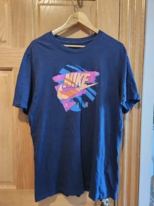 Rare Nike Air Colorful Neon Logo Mens T-Shirt Size Extra Large - Picture 1 of 3