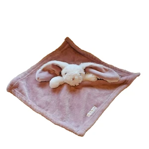 Blankets & And Beyond Bunny Rabbit Security Lovey Nunu White Mauve Rose Pink - Bild 1 von 2