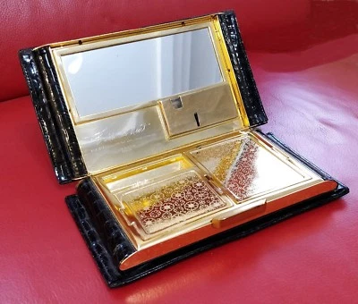 SAC DE SOIREE- POCHETTE - WERBER PARIS en CROCODILE VERITABLE- ANNEE 70- UNIQUE- - Photo 1/4