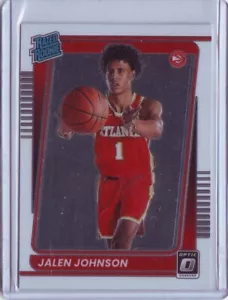 2021-22 Panini Donruss Optic - Rated Rookie #181 Jalen Johnson (RC) Hawks - Picture 1 of 2