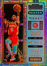 Dejounte Murray 2022-23 Contenders Basketball Infinite Mojo Refractor Card #53